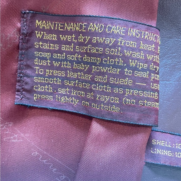 Women’s Etienne Aigner  Vintage Full -Grain Leather  Jacket, M - Picture 14 of 14